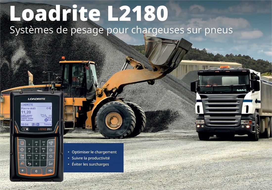 Loadrite L2180 système de pesage pour chargeuse sur pneus et optimiser le chargement