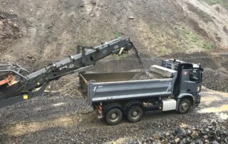 LOADRITE C2850 sur Kleemann type MC110 broyeur mobile à mâchoires (largeur de bande 110) pesage industriel embarqué